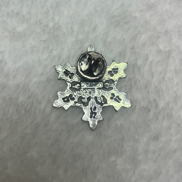 Crystal Pave Snowflake Pin - Picture 5 of 7